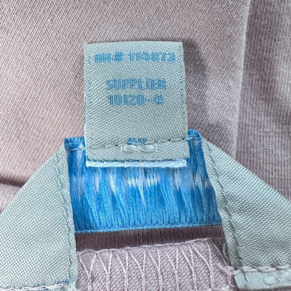 NWT  Belle + Sky Pink Front Twist Top With Tiered Ruffled Bell Sleeves-Size M - Picture 6 of 8